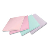 Post-it® Notes Super Sticky 100% Recycled Paper Super Sticky Notes, 3" x 3", Wanderlust Pastels, 70 Sheets/Pad, 24 Pads/Pack (MMM654R24SSNRP)