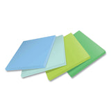 Post-it® Notes Super Sticky 100% Recycled Paper Super Sticky Notes, 3" x 3", Oasis, 70 Sheets/Pad, 24 Pads/Pack (MMM654R24SSTCP) Pack of 24