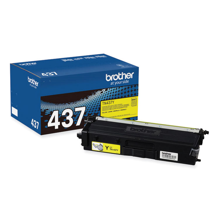 Brother TN437Y Ultra High-Yield Toner, 8,000 Page-Yield, Yellow (BRTTN437Y)