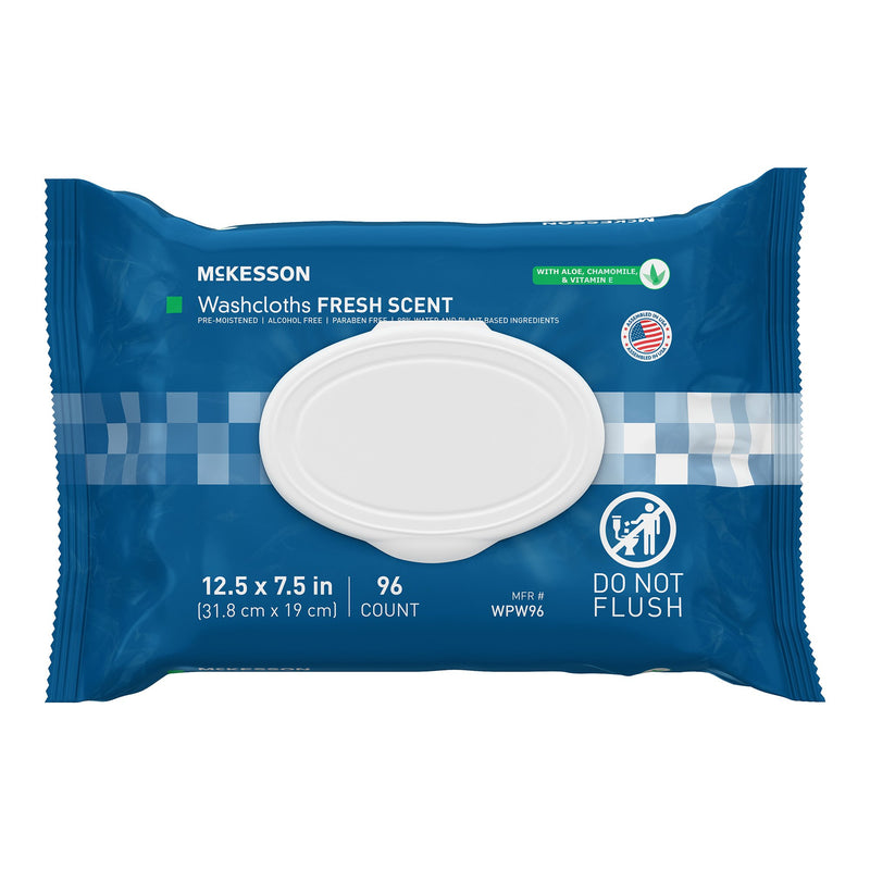 McKesson Personal Cleansing Wipe Soft Pack Scented 96 Count (1246810_CS) 576/CS