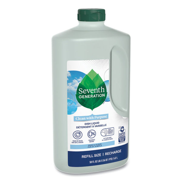 Seventh Generation® Natural Dishwashing Liquid, Free and Clear, 50 oz Bottle, 3/Carton (SEV22724CT)