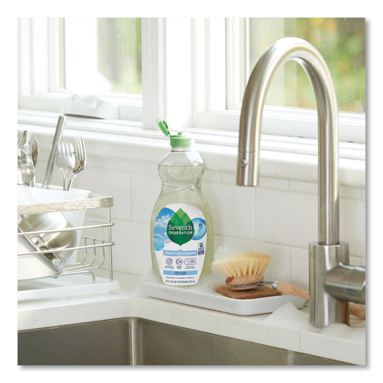 Seventh Generation® Natural Dishwashing Liquid, Free and Clear, 19 oz Bottle, 6/Carton (SEV44986CT)