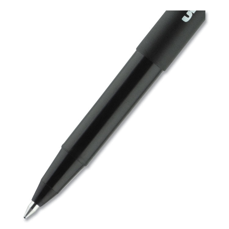 uniball® ONYX Roller Ball Pen, Stick, Extra-Fine 0.5 mm, Black Ink, Black Barrel, Dozen (UBC60040) 1 Dozen