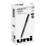 uniball® ONYX Roller Ball Pen, Stick, Extra-Fine 0.5 mm, Black Ink, Black Barrel, Dozen (UBC60040) 1 Dozen