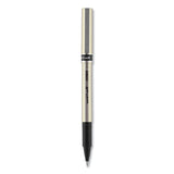 uniball® Deluxe Roller Ball Pen, Stick, Fine 0.7 mm, Black Ink, Champagne/Black Barrel, Dozen (UBC60052) 1 Dozen