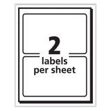 Avery® Printable Self-Adhesive Name Badges, 2 1/3 x 3 3/8, Red "Hello", 100/Pack (AVE5140) Pack of 100