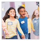 Avery® Printable Adhesive Name Badges, 3.38 x 2.33, Blue Border, 100/Pack (AVE5144) Pack of 100