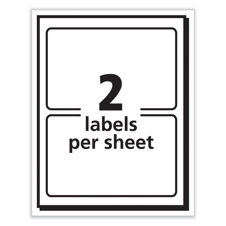 Avery® Printable Adhesive Name Badges, 3.38 x 2.33, White, 100/Pack (AVE5147) Pack of 100