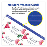 Avery® Printable Microperforated Business Cards w/Sure Feed Technology, Laser, 2 x 3.5, Ivory, 250 Cards, 10/Sheet, 25 Sheets/Pack (AVE5376)