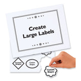 Avery® Removable Multi-Use Labels, Inkjet/Laser Printers, 8.5 x 11, White, 25/Pack (AVE6465) Box of 25