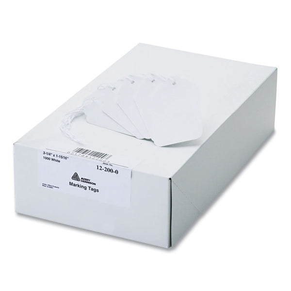 Avery® Medium-Weight White Marking Tags, 3.25 x 1.94, 1,000/Box (AVE12200)