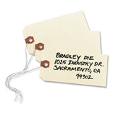Avery® Unstrung Shipping Tags, 11.5 pt Stock, 4.75 x 2.38, Manila, 1,000/Box (AVE12305) Box of 1000