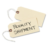 Avery® Strung Shipping Tags, 11.5 pt Stock, 3.75 x 1.88, Manila, 1,000/Box (AVE12503) Box of 1000