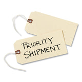 Avery® Strung Shipping Tags, 11.5 pt Stock, 4.75 x 2.38, Manila, 1,000/Box (AVE12505) Box of 1000