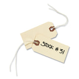 Avery® Strung Shipping Tags, 11.5 pt Stock, 6.25 x 3.13, Manila, 1,000/Box (AVE12508) Box of 1000