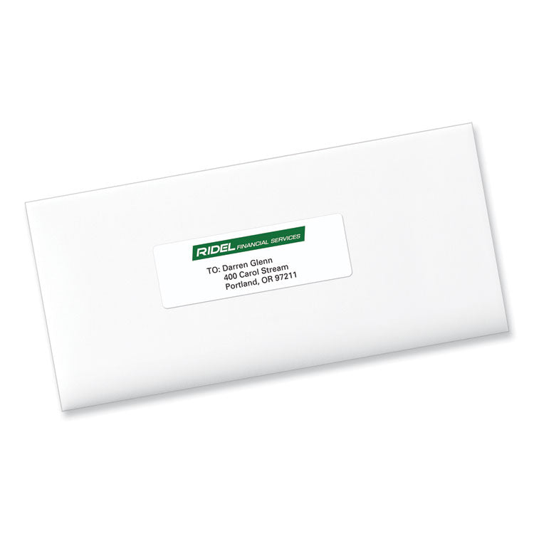 PRES-a-ply® Labels, Laser Printers, 1.33 x 4, White, 14/Sheet, 100 Sheets/Box (AVE30602) Box of 1400