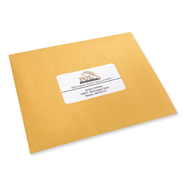 PRES-a-ply® Labels, Laser Printers, 2 x 4, White, 10/Sheet, 100 Sheets/Box (AVE30603)