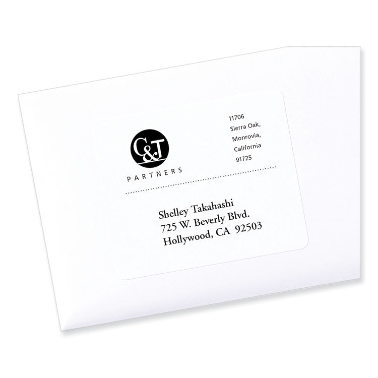 PRES-a-ply® Labels, Laser Printers, 3.33 x 4, White, 6/Sheet, 100 Sheets/Box (AVE30604) Box of 600