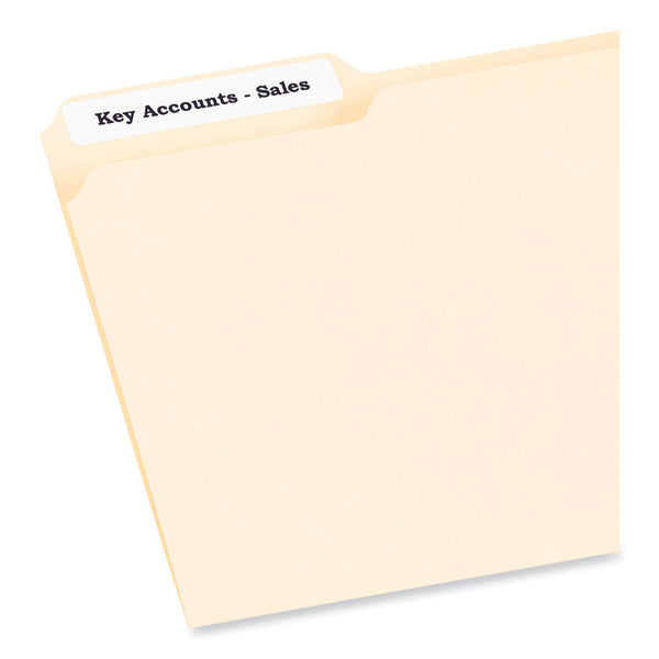 PRES-a-ply® Labels, 0.66 x 3.44, White, 30/Sheet, 50 Sheets/Box (AVE30632) Box of 1500