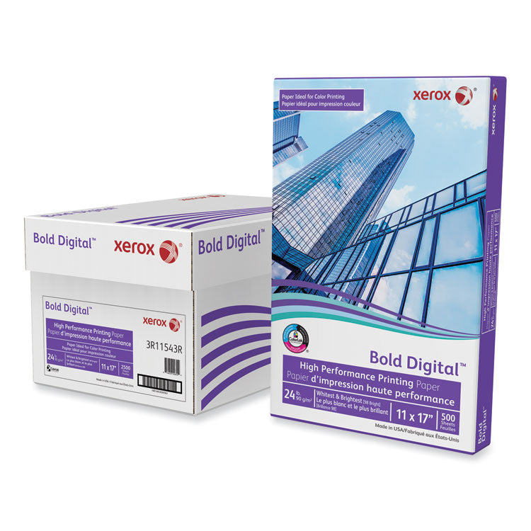 xerox™ Bold Digital Printing Paper, 98 Bright, 24 lb Bond Weight, 11 x 17, White, 500/Ream (XER3R11543R) 1 Ream