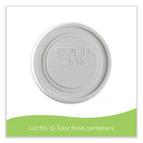 Eco-Products® Evolution World EcoLid 25% Recycled Food Container Lid, Fits 12 to 32 oz Containers, White, Plastic, 500/Carton (ECOEPBRSCLIDL) Case of 500