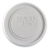 Eco-Products® Evolution World EcoLid 25% Recycled Food Container Lid, Fits 12 to 32 oz Containers, White, Plastic, 500/Carton (ECOEPBRSCLIDL) Case of 500