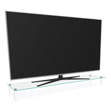 Kantek Extra Wide Glass Monitor Riser, 39.4" x 10.2" x 3.25", Clear, Supports 60 lbs (KTKMS380) Each