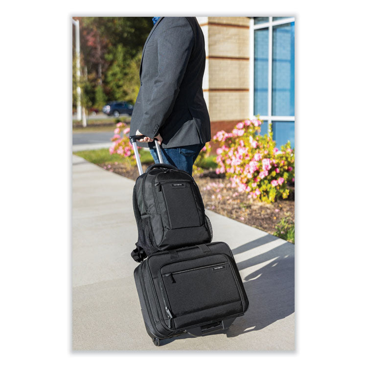Samsonite® zRolling Business Case, Fits Devices Up to 15.6", Polyester, 16.54 x 8 x 9.06, Black (SML1412781041) Each