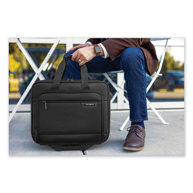 Samsonite® zRolling Business Case, Fits Devices Up to 15.6", Polyester, 16.54 x 8 x 9.06, Black (SML1412781041) Each
