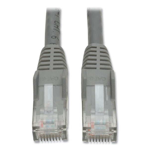 Tripp Lite CAT6 Gigabit Snagless Molded Patch Cable, 50 ft, Gray (TRPN201050GY) Each
