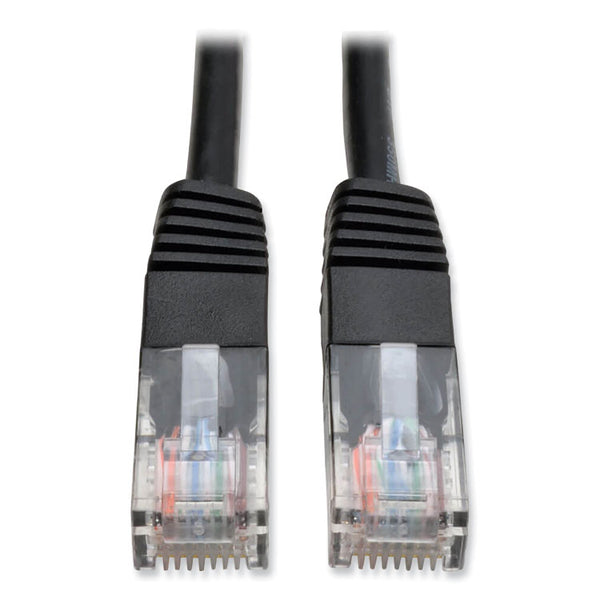 Tripp Lite CAT5e 350 MHz Molded Patch Cable, 10 ft, Black (TRPN002010BK) Each