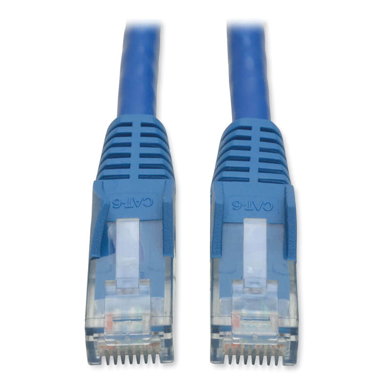 Tripp Lite CAT6 Gigabit Snagless Molded Patch Cable, 1 ft, Blue (TRPN201001BL) Each