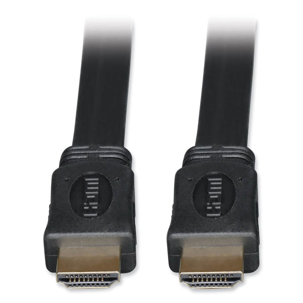 Tripp Lite High Speed HDMI Flat Cable, Ultra HD 4K, Digital Video with Audio (M/M), 3 ft, Black (TRPP568003FL) Each