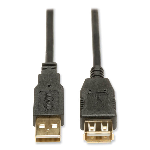Tripp Lite USB 2.0 A Extension Cable, 10 ft, Black (TRPU024010) Each