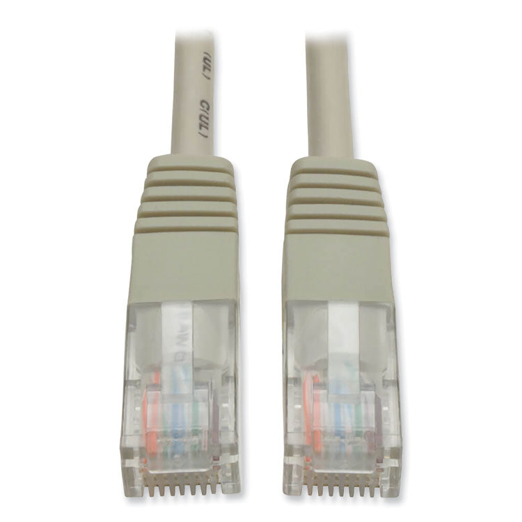 Tripp Lite CAT5e 350 MHz Molded Patch Cable, 100 ft, Gray (TRPN002100GY) Each