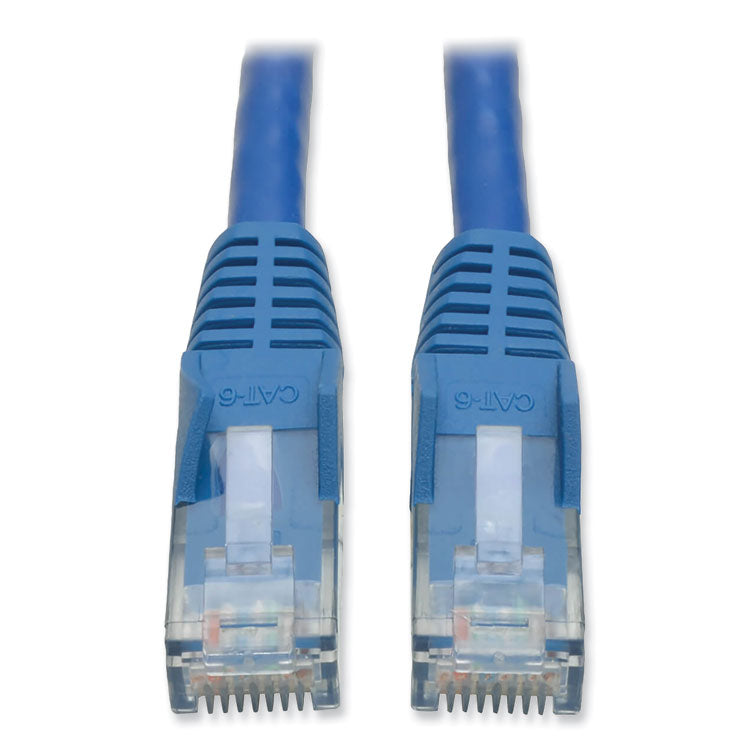 Tripp Lite CAT6 Gigabit Snagless Molded Patch Cable, 7 ft, Blue (TRPN201007BL) Each