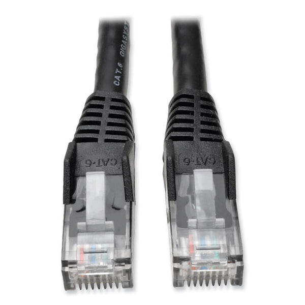 Tripp Lite CAT6 Gigabit Snagless Molded Patch Cable, 14 ft, Black (TRPN201014BK) Each