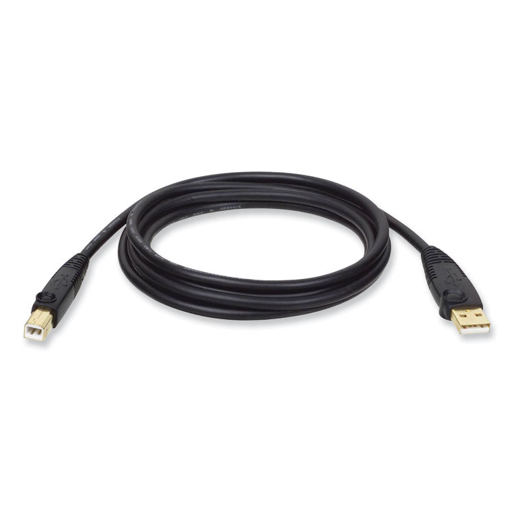 Tripp Lite USB 2.0 A/B Cable (M/M), 15 ft, Black (TRPU022015) Each