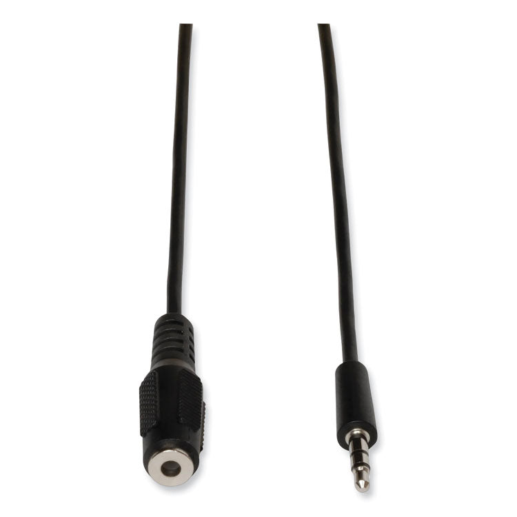 Tripp Lite 3.5mm Mini Stereo Audio Extension Cable for Speakers and Headphones (M/F), 6 ft, Black (TRPP311006) Each