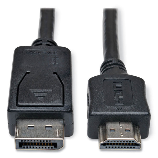 Tripp Lite DisplayPort to HDMI Cable Adapter (M/M), 6 ft, Black (TRPP582006)