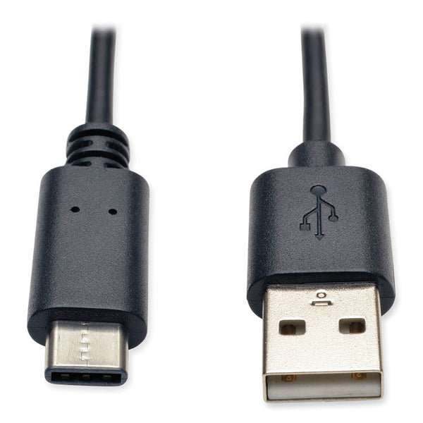 Tripp Lite USB 2.0 Cable, USB Type-A to USB Type-C (USB-C) (M/M), 6 ft, Black (TRPU038006) Each