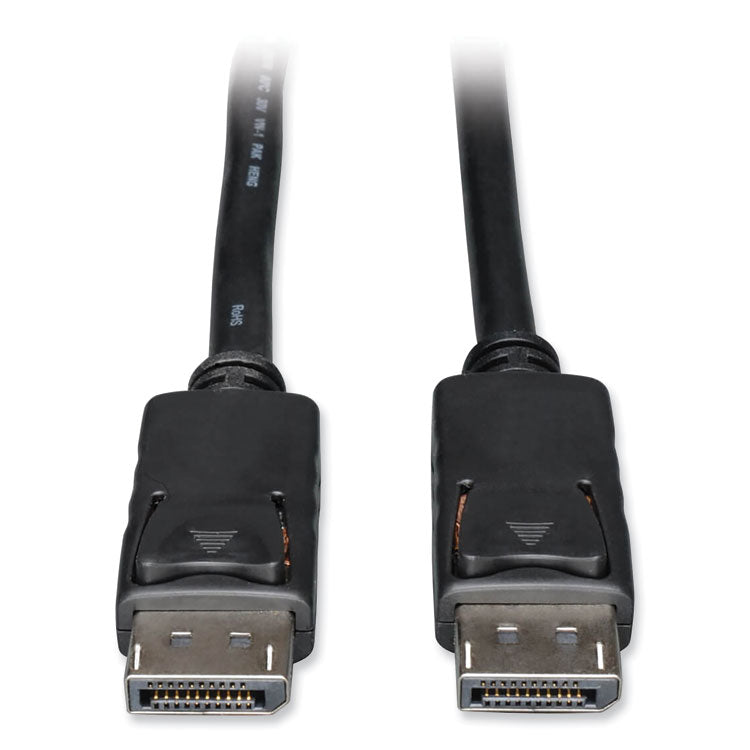 Tripp Lite DisplayPort Cable with Latches, 3 ft, Black (TRPP580003) Each