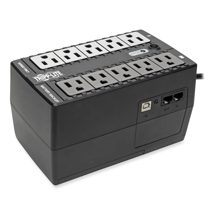 Tripp Lite Internet Office Ultra-Compact Desktop Standby UPS, 10 Outlets, 550 VA, 420 J (TRPINTERNET550U) Each
