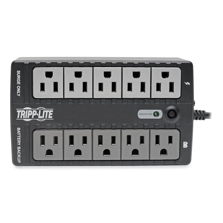 Tripp Lite Internet Office Ultra-Compact Desktop Standby UPS, 10 Outlets, 550 VA, 420 J (TRPINTERNET550U) Each