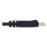 Tripp Lite DisplayPort Cable with Latches (M/M), 6 ft, Black (TRPP580006) Each