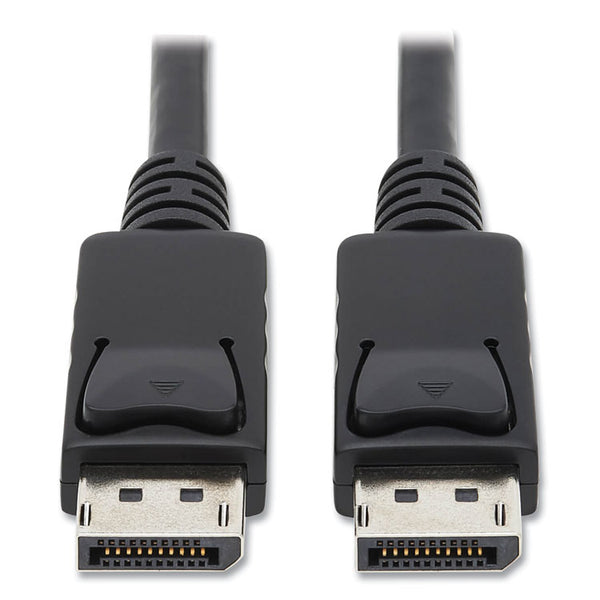 Tripp Lite DisplayPort to DisplayPort Cable 4K with Latches, 10 ft, Black (TRPP580010) Each