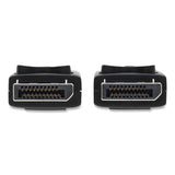 Tripp Lite DisplayPort to DisplayPort Cable 4K with Latches, 10 ft, Black (TRPP580010) Each