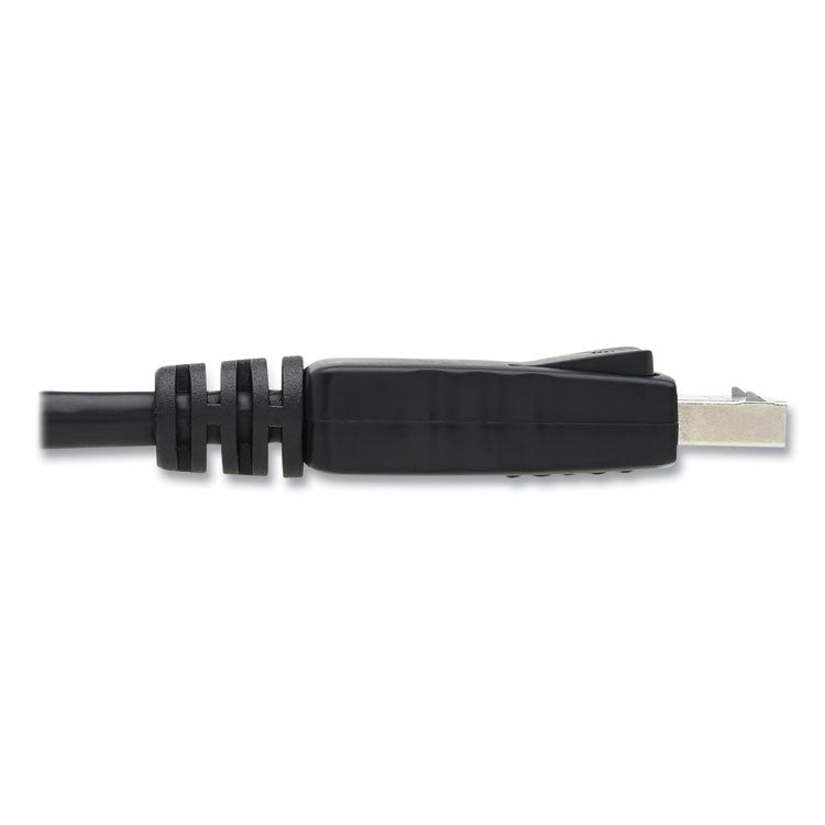 Tripp Lite DisplayPort to DisplayPort Cable 4K with Latches, 10 ft, Black (TRPP580010) Each