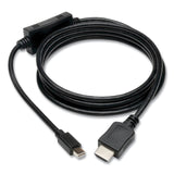 Tripp Lite Mini DisplayPort/Thunderbolt to HDMI Cable Adapter, 6 ft, Black (TRPP586006HDMI) Each