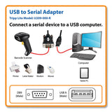 Tripp Lite USB-A to Serial Adapter Cable, 5 ft, Black (TRPU209000R) Each